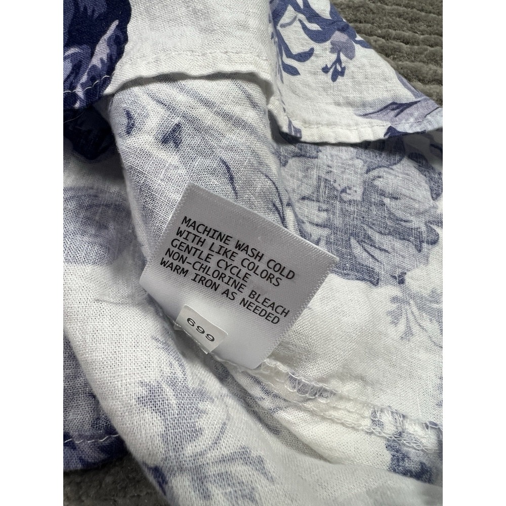 🍁Laura Ashley Blue Floral Blouse - Picture 11 of 12